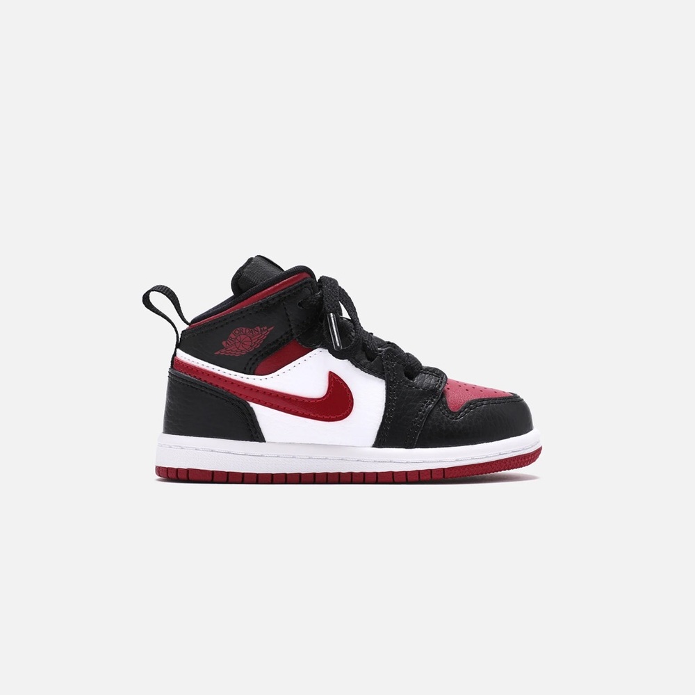 NIKE JORDAN Air 1 Toddler Black Red White Sneakers Kids Shoes